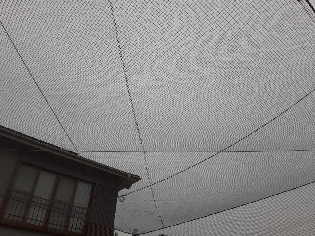 防球ネット設置工事