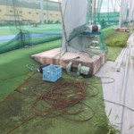 電動ウインチ、ワイヤー交換工事