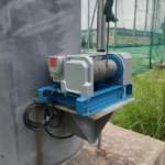 電動ウインチ、ワイヤー交換工事