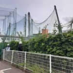 防球ネット解体工事