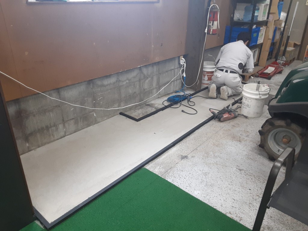 パター場人工芝設置工事