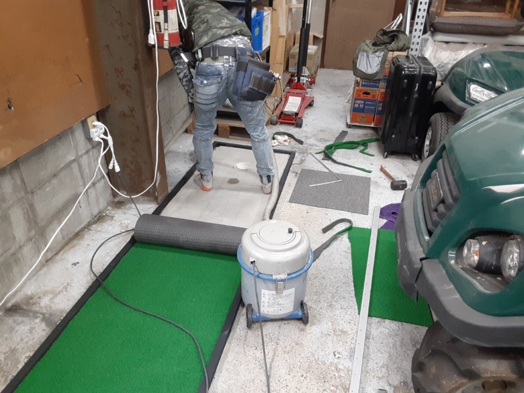 パター場人工芝設置工事