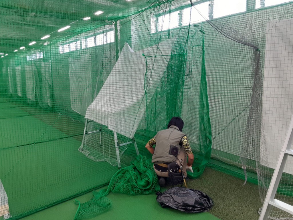 ネット補修工事