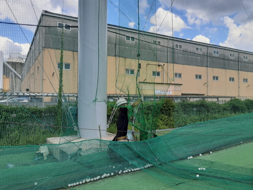 帯ネット入替工事