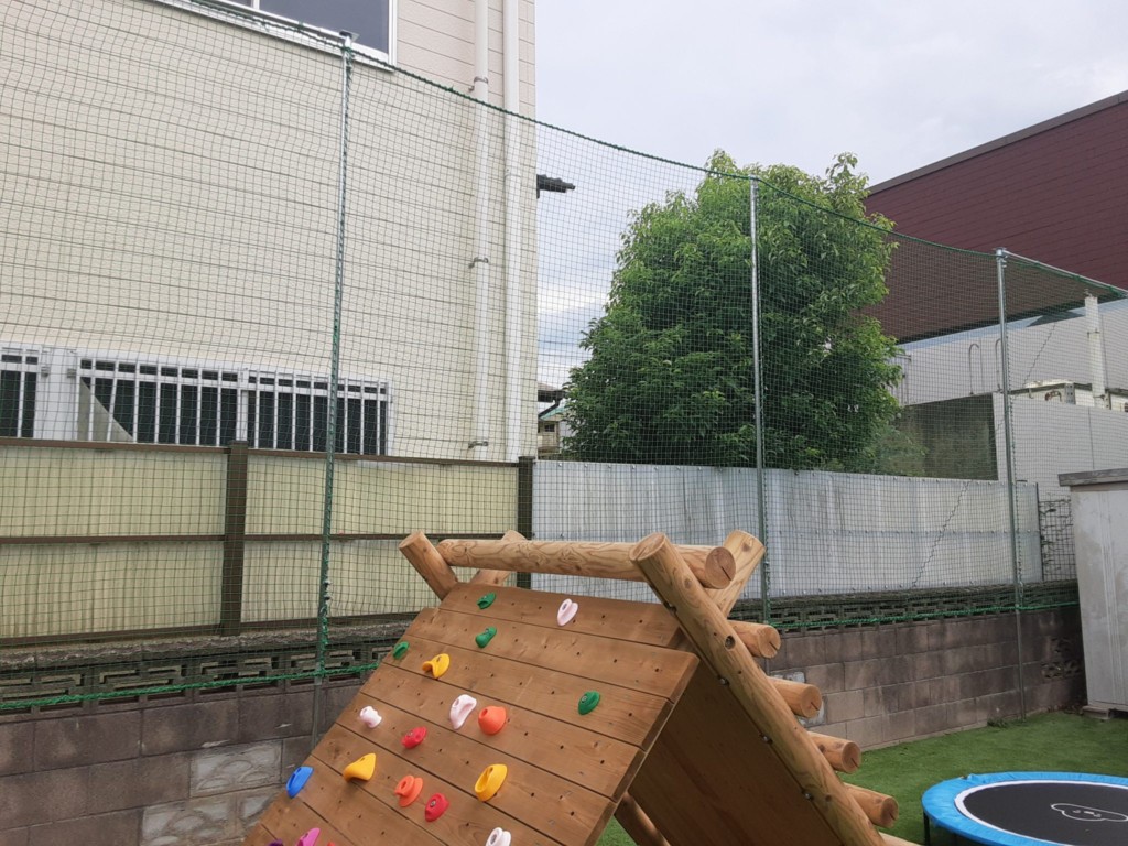 防球ネット設置工事