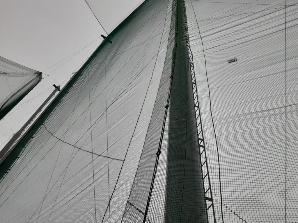 帯ネット入替工事