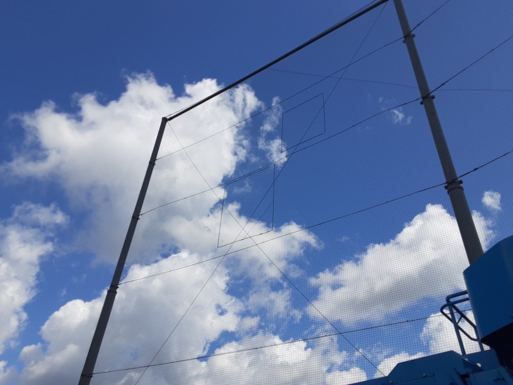 防球ネット補修工事