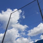 防球ネット補修工事