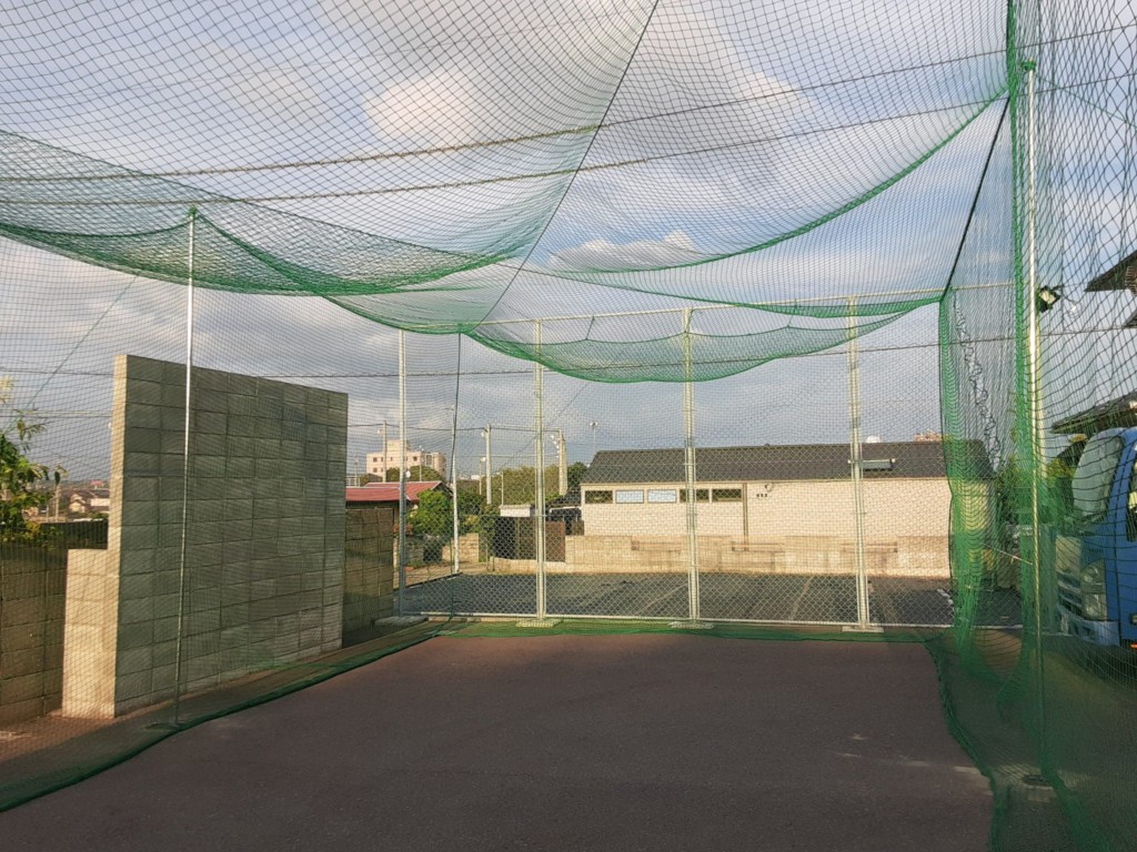 防球ネット設置工事