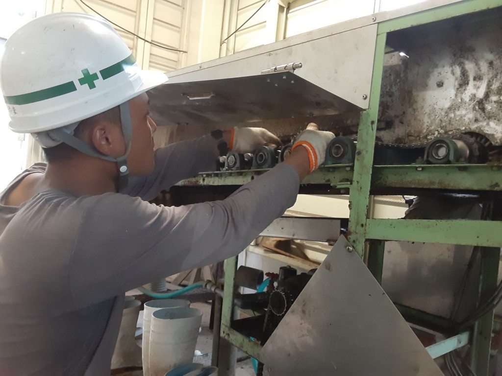 ボール洗浄機補強工事