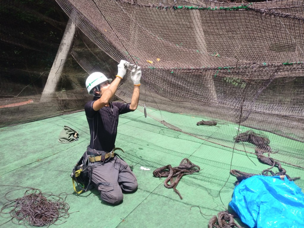 ネット補修工事