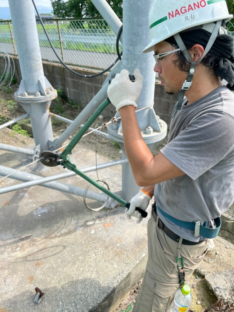 ワイヤー交換工事