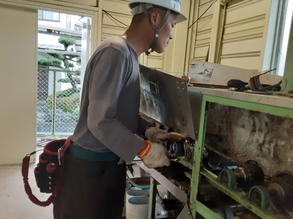 ボール洗浄機補強工事