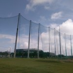 防球ネット補修工事