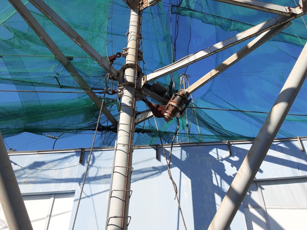 電動ウインチ復旧工事