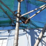 電動ウインチ復旧工事