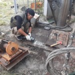 電動ウインチ復旧工事