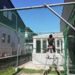 バッティングネット設置工事