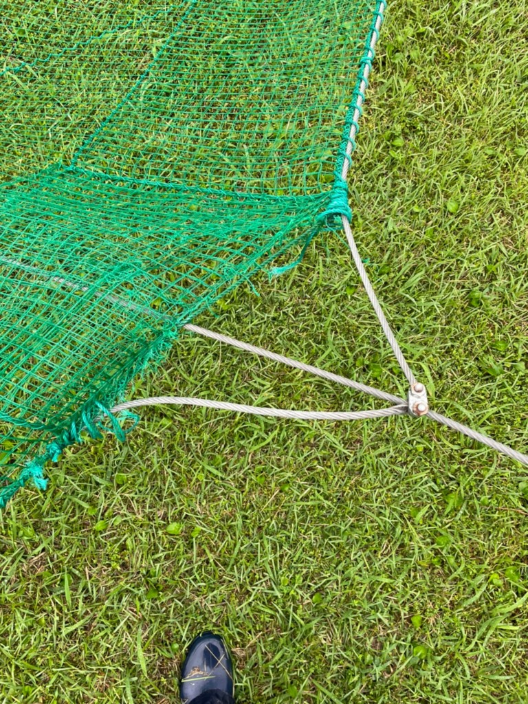 防球ネット補修工事