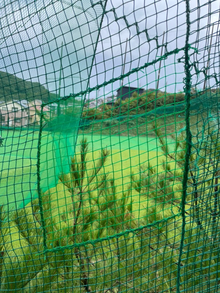 防球ネット補修工事