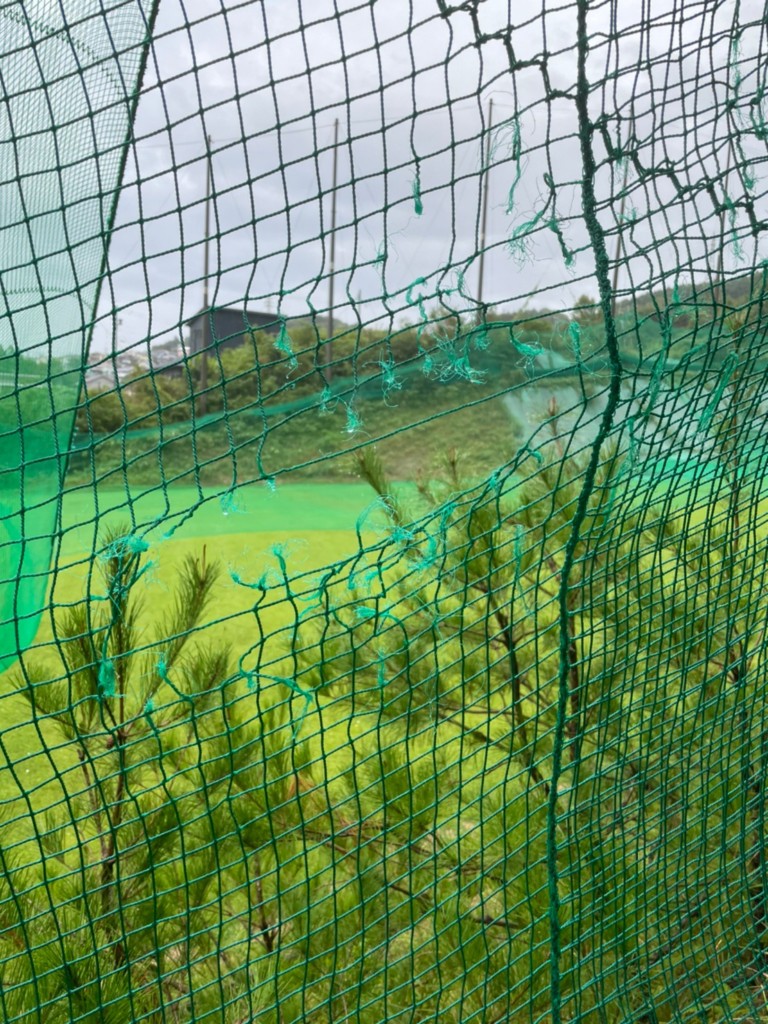 防球ネット補修工事