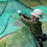 防球ネット補修工事
