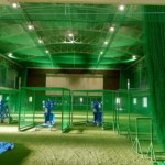 防球ネット設置工事