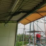 打席上ネット復旧工事