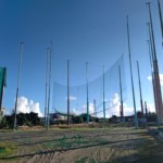 防球ネット補修工事