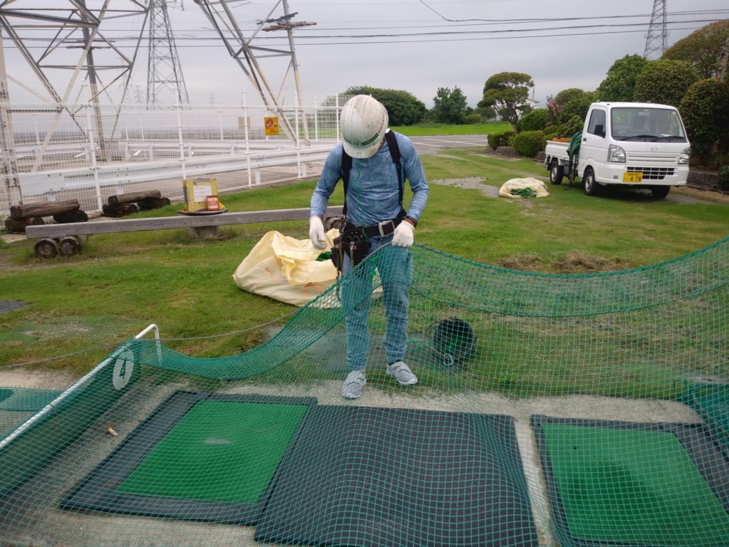 天井ネット交換工事