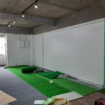 インドアゴルフネット設置工事