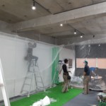 インドアゴルフネット設置工事