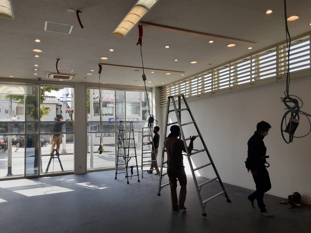 インドアゴルフネット設置工事