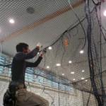 インドアゴルフネット設置工事