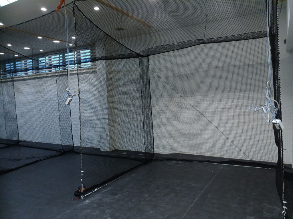 インドアゴルフネット設置工事