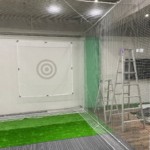 インドアゴルフネット設置工事