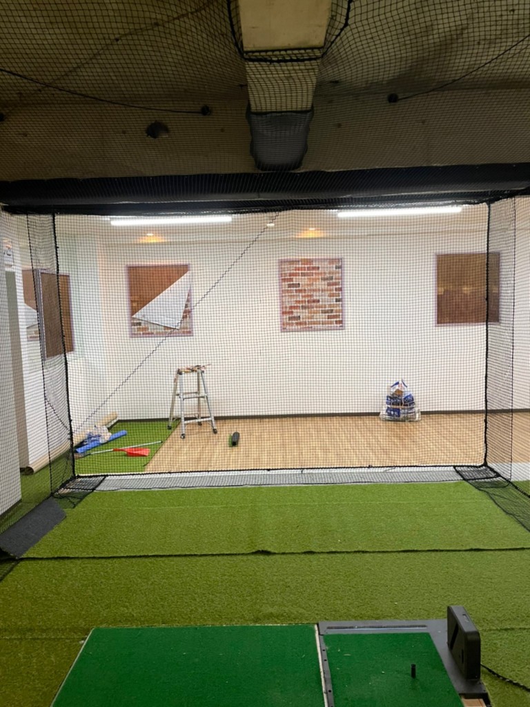 インドアゴルフネット設置工事
