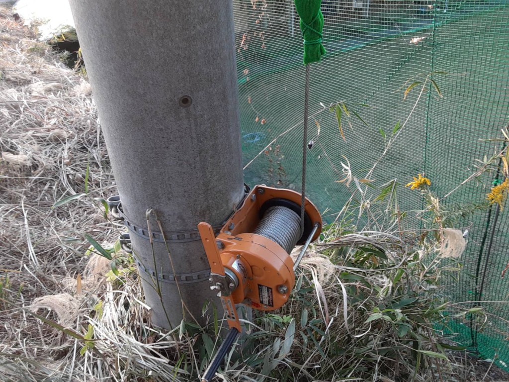 ワイヤー交換工事