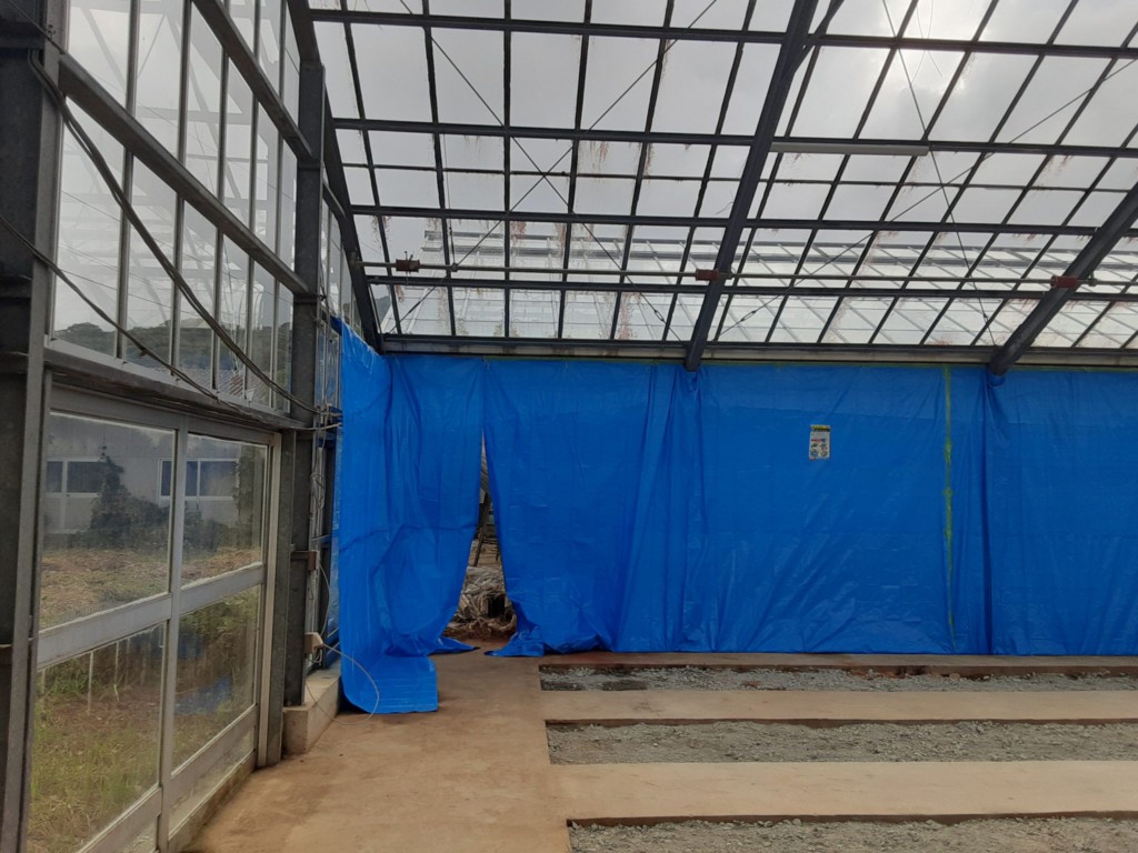 インドアバッティングネット設置工事