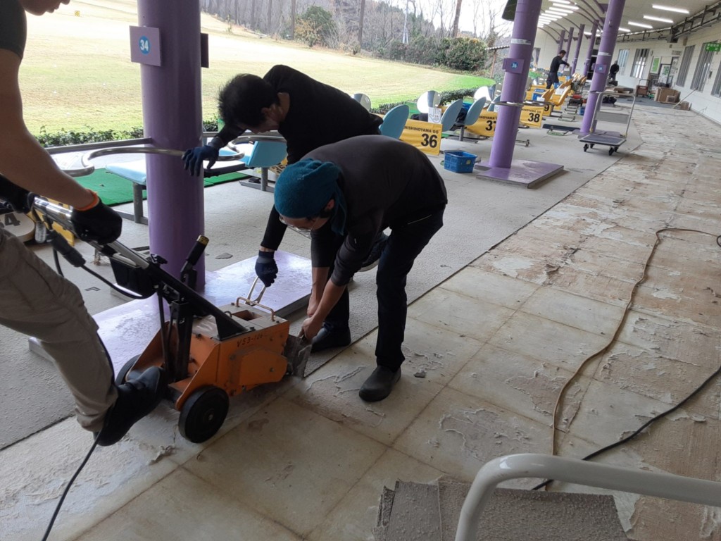 タイルカーペット貼替工事