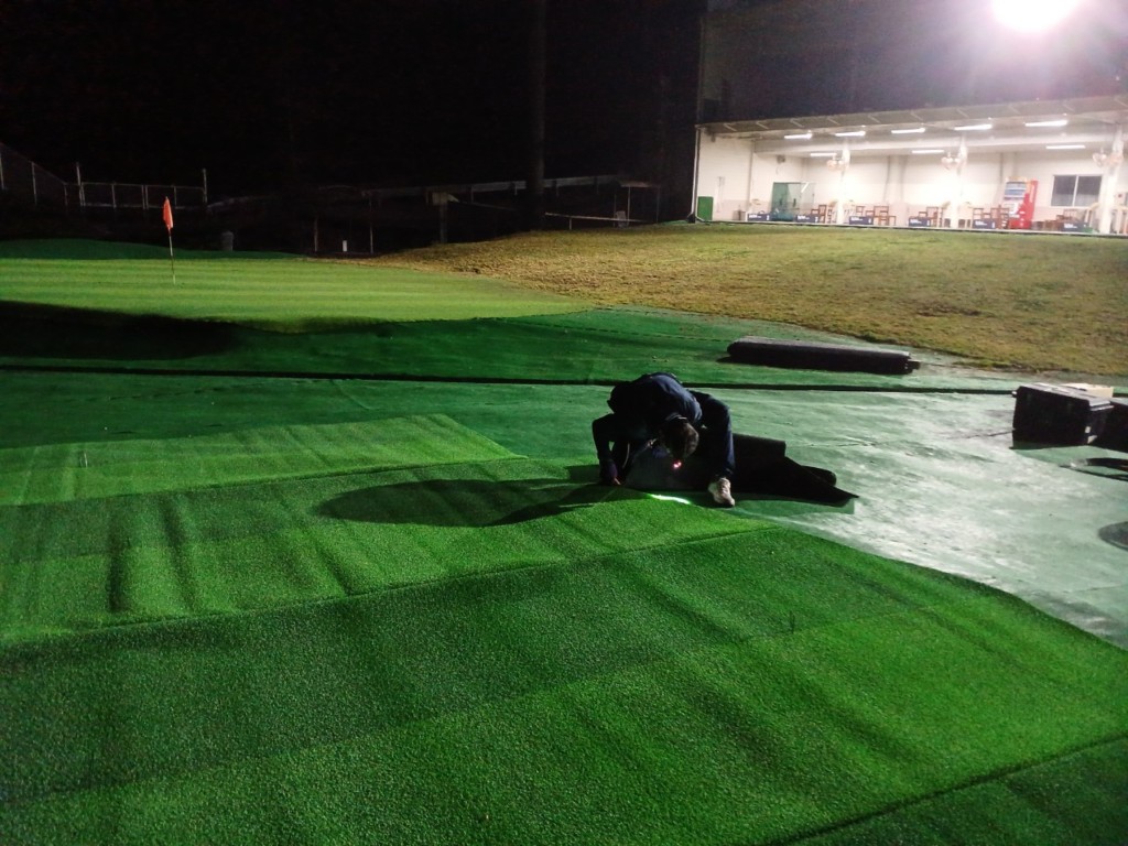 目標グリーン設置工事