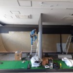 インドアゴルフネット設置工事