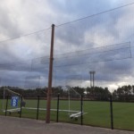 雁の巣グラウンド防球ネット一部張替工事