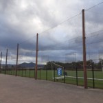 雁の巣グラウンド防球ネット一部張替工事