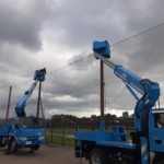 雁の巣グラウンド防球ネット一部張替工事