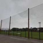 雁の巣グラウンド防球ネット一部張替工事