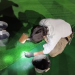 目標グリーン設置工事