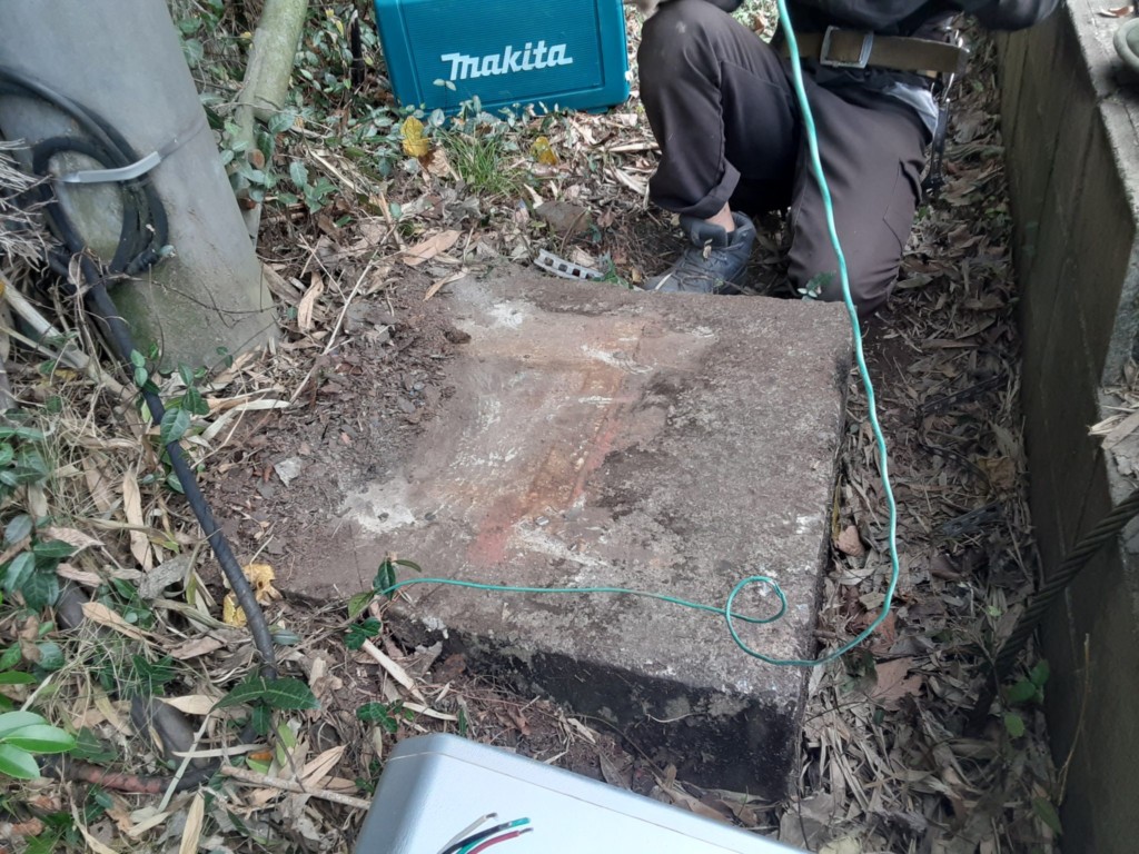 電動ウインチ交換工事