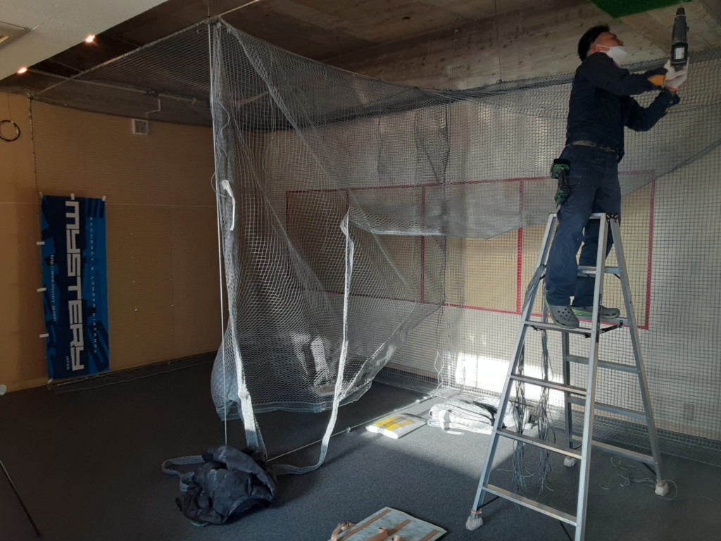 個人様宅インドアゴルフ練習場新設工事