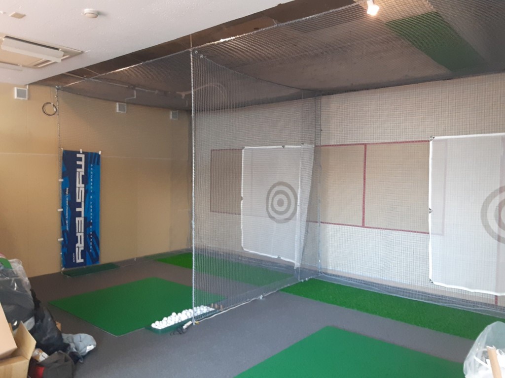 個人様宅インドアゴルフ練習場新設工事